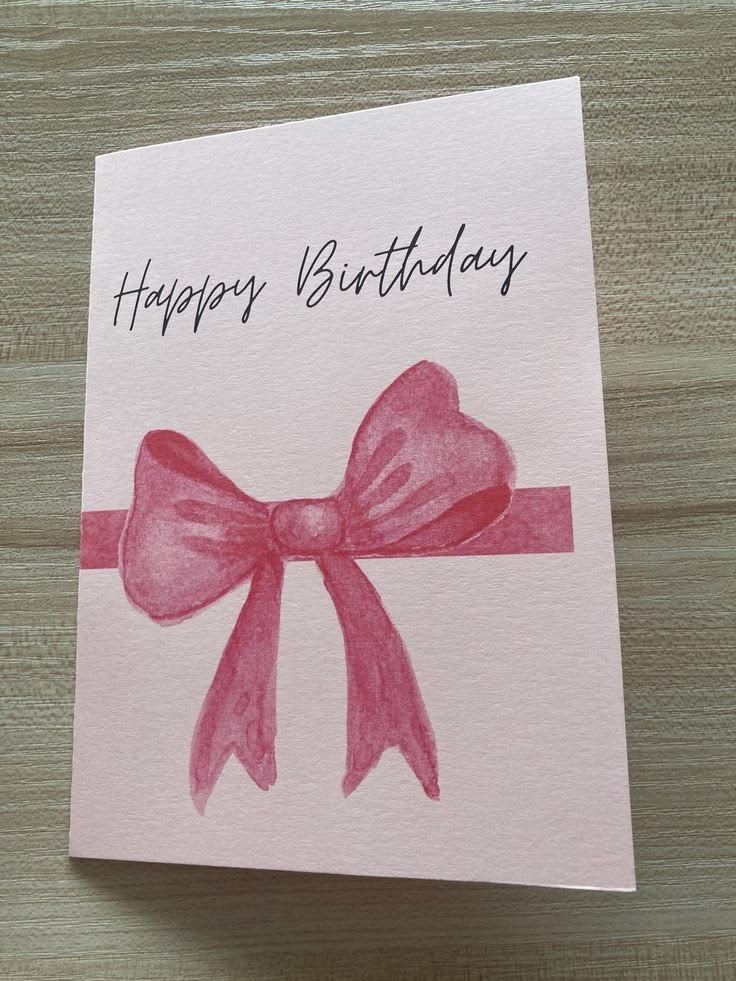 Hand-illustrated Happy Birthday wishing card, printed by The Signature Lab